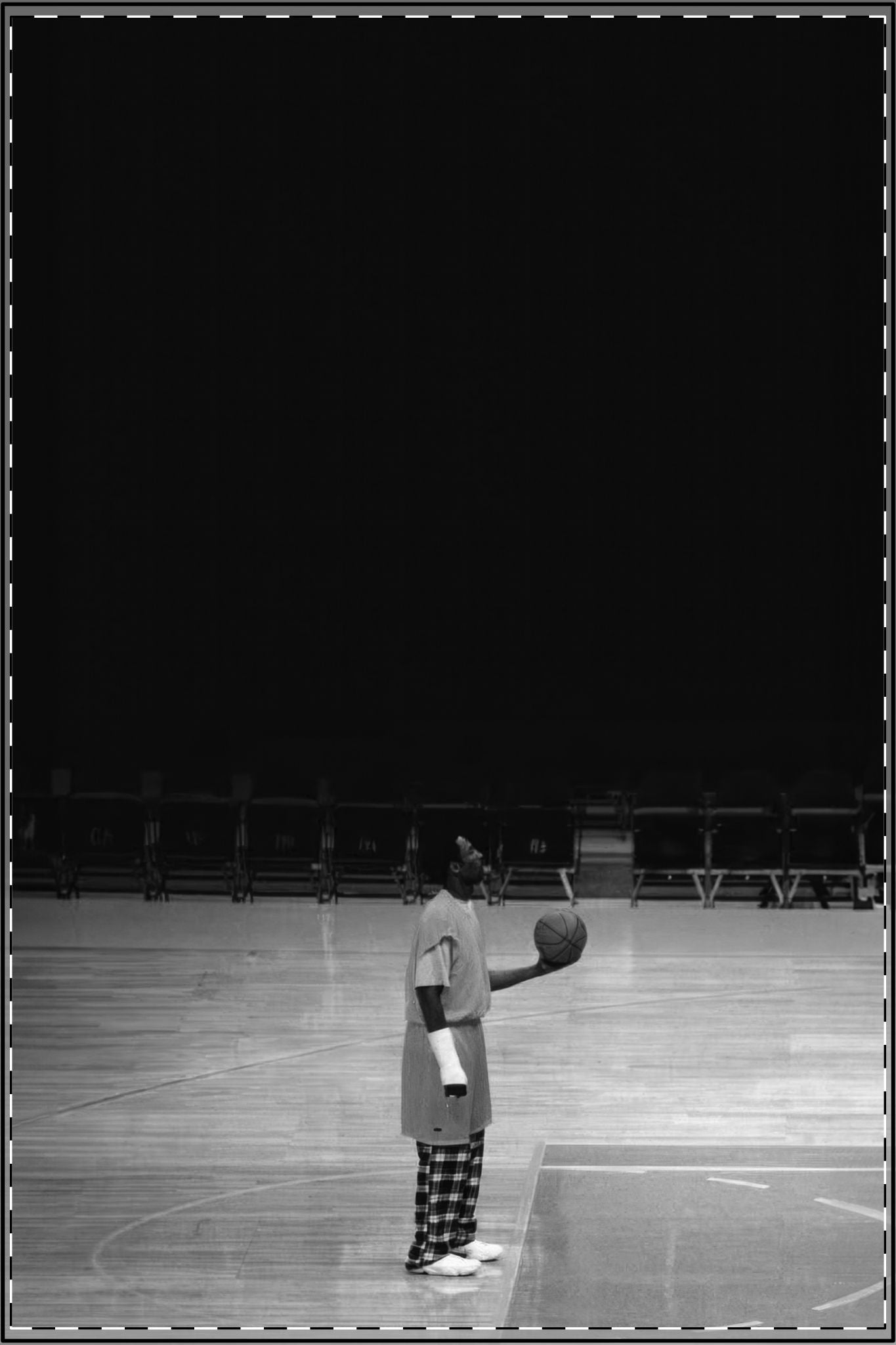 KOBE BRYANT - Custom Edit, Satin Poster (Enhanced) Black & White