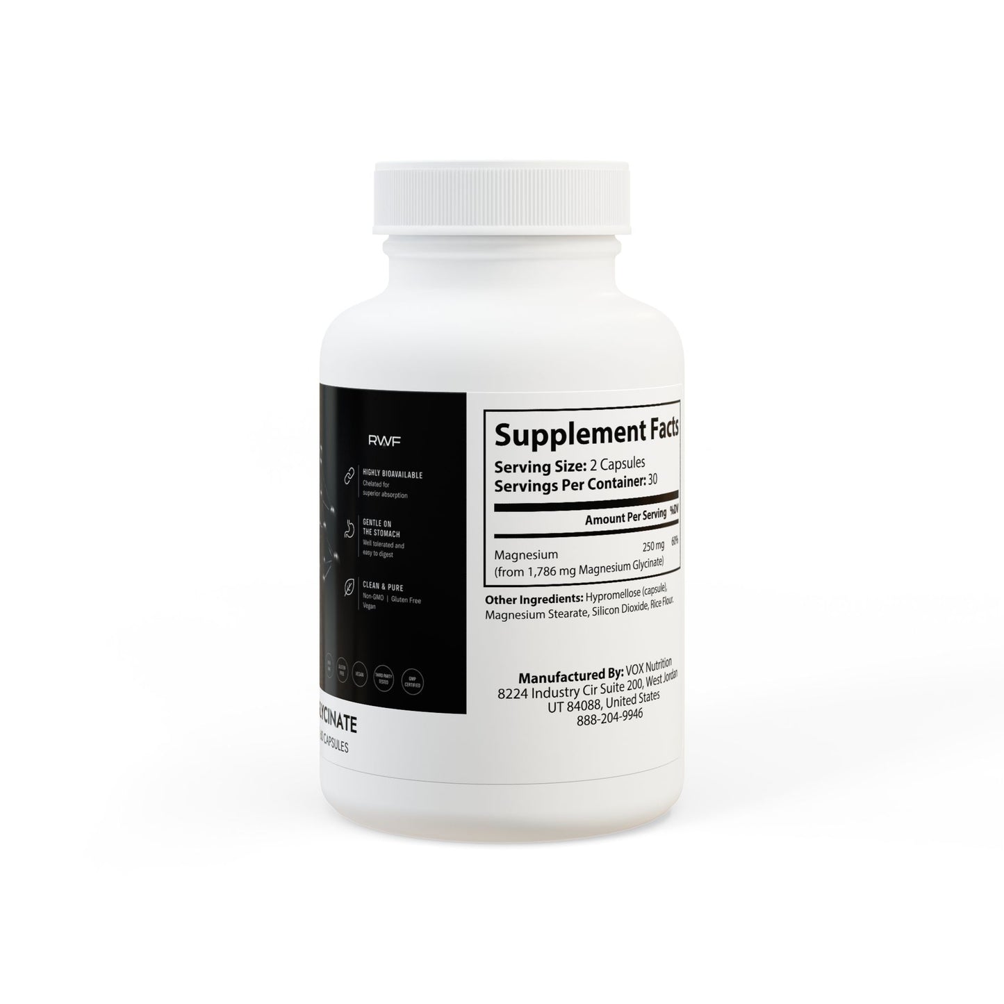 Magnesium Glycinate (60 Capsules)