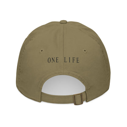 Minimal RWF Organic Embroidered Cap — 'One Life'