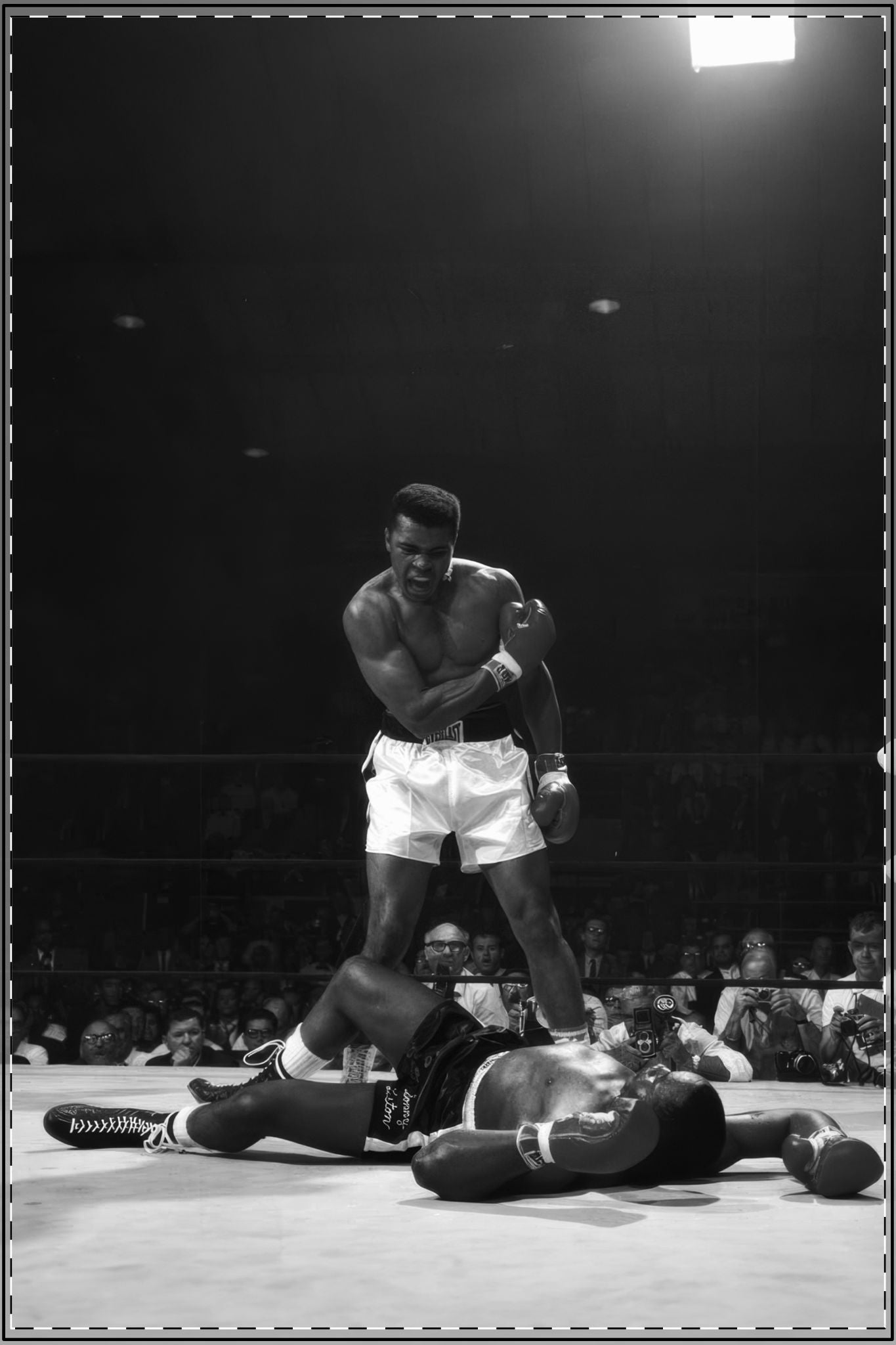 ALI - Custom Edit, Satin Poster (Enhanced) Black & White