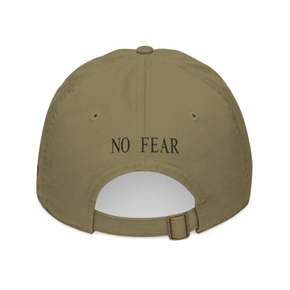 'No Fear' - Organic Embroidered Cap
