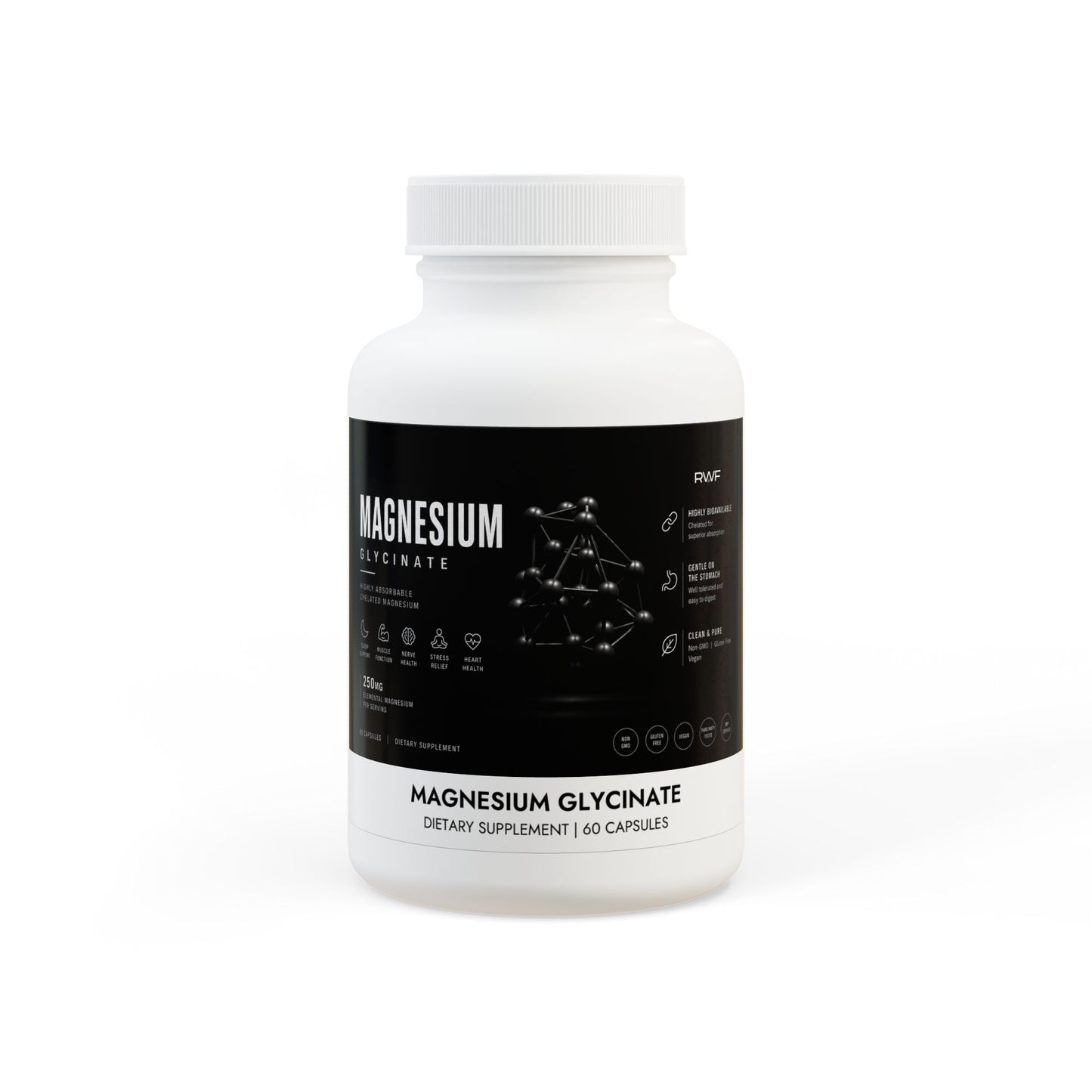 Magnesium Glycinate (60 Capsules)