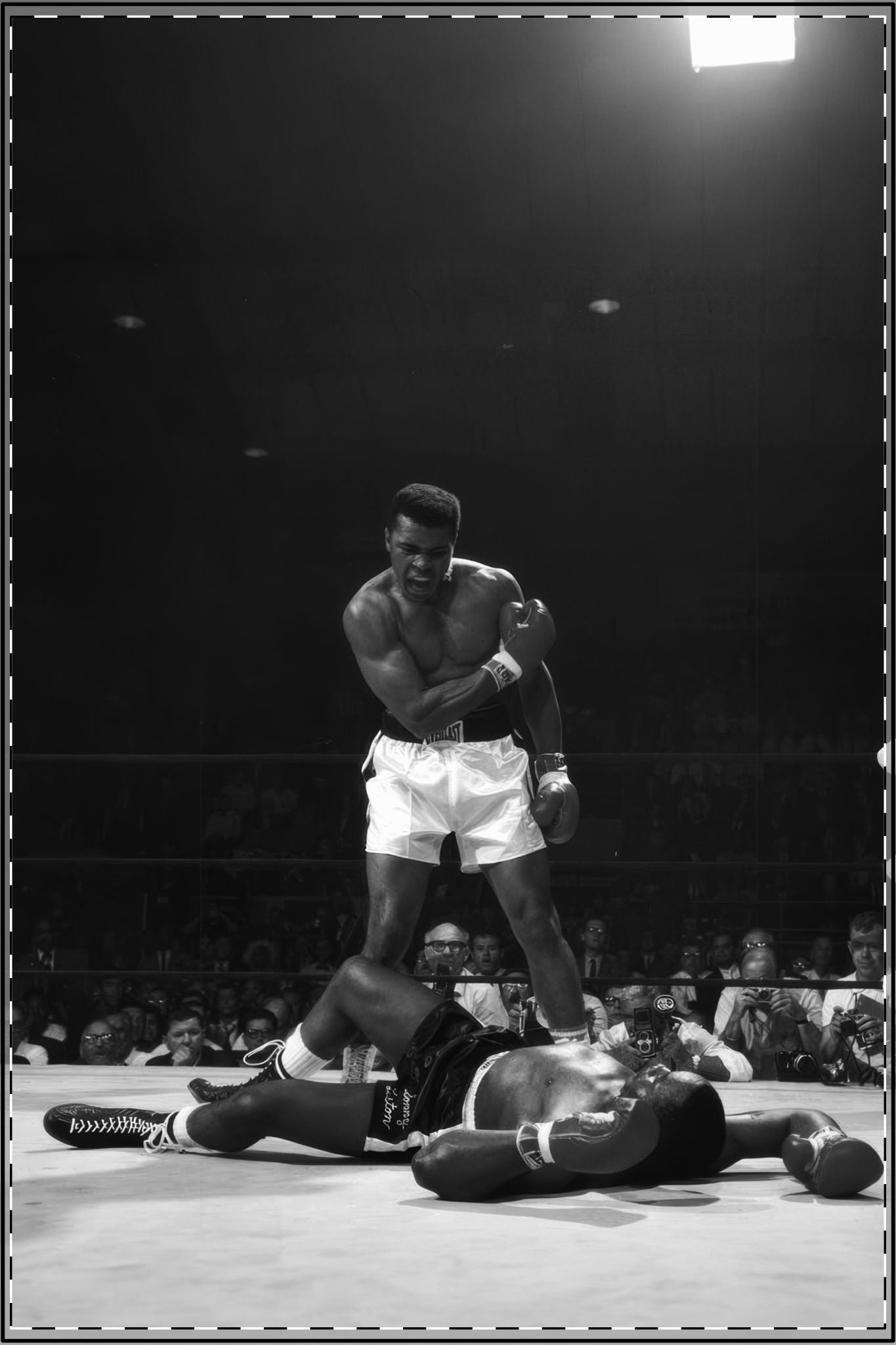 ALI - Custom Edit, Satin Poster (Enhanced) Black & White